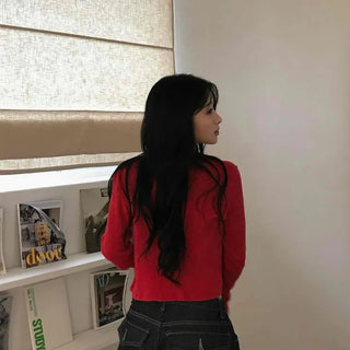 Comfortable Round Neck Knit Cardigan