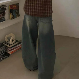 Basic Damaged Denim Long Pants