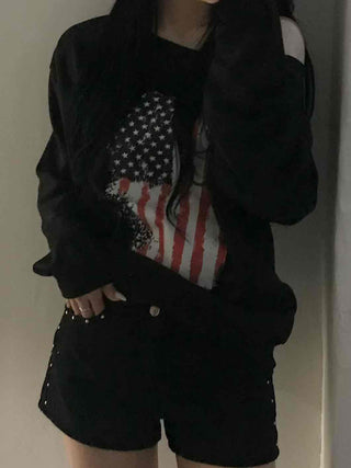One-Off Shoulder Vintage Sweatshirt
