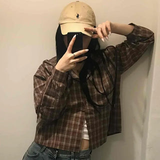 Simple Cotton Check Shirt