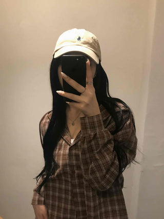 Simple Cotton Check Shirt