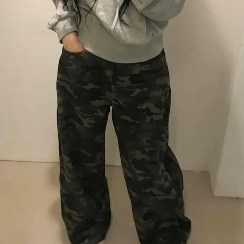 Unique Cotton Camouflage Long Pants