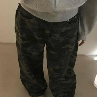Unique Cotton Camouflage Long Pants