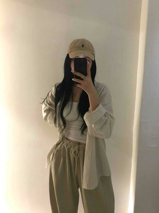 Effortless Wide Cotton Plain Long Pants