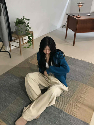 Effortless Wide Cotton Plain Long Pants