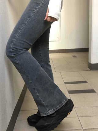 Minimal Denim Bootcut Long Pants