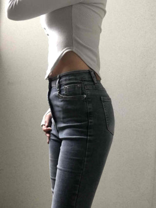Minimal Denim Bootcut Long Pants