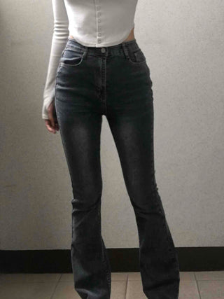 Minimal Denim Bootcut Long Pants