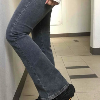 Minimal Denim Bootcut Long Pants