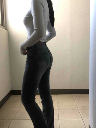 Minimal Denim Bootcut Long Pants