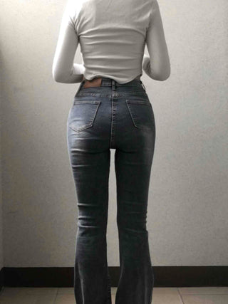 Minimal Denim Bootcut Long Pants