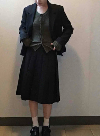 Romantic Midi Pleated Skirt