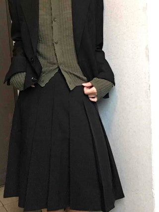 Romantic Midi Pleated Skirt