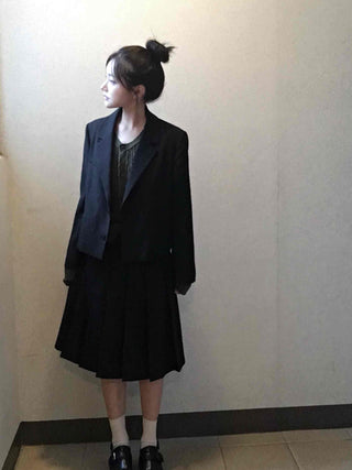 Romantic Midi Pleated Skirt