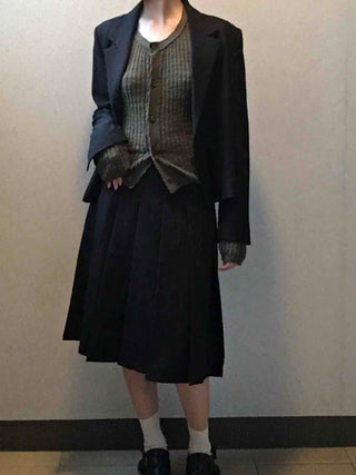 Romantic Midi Pleated Skirt