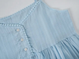 Bowty Lace Sleeveless Sleeveless Blouse