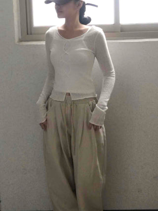 Basic Autumn Cotton Long Pants