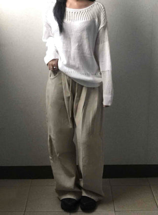 Basic Autumn Cotton Long Pants