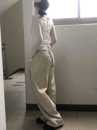 Basic Autumn Cotton Long Pants