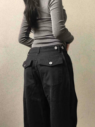 Pure Overfit Snap Cut Pants