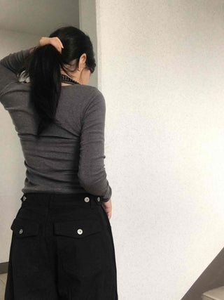 Pure Overfit Snap Cut Pants