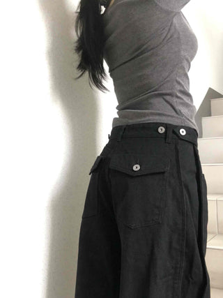Pure Overfit Snap Cut Pants