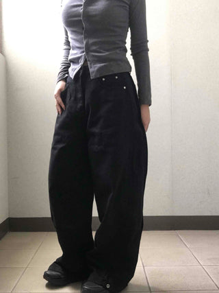 Pure Overfit Snap Cut Pants