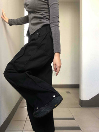 Pure Overfit Snap Cut Pants