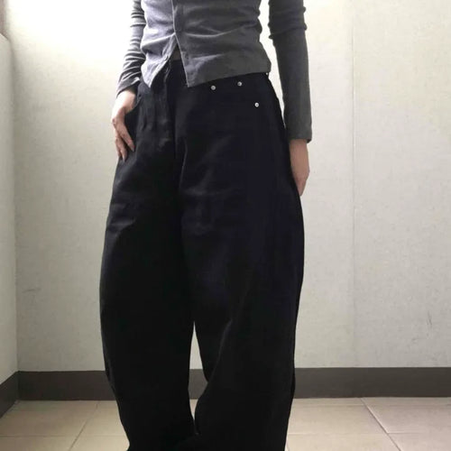 Pure Overfit Snap Cut Pants
