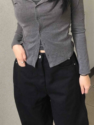 Pure Overfit Snap Cut Pants