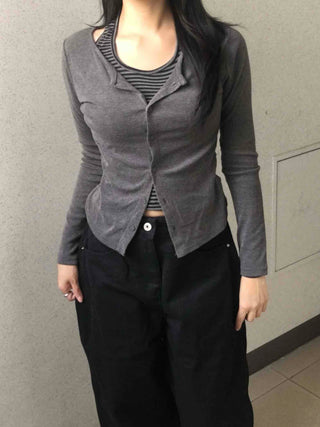 Pure Overfit Snap Cut Pants