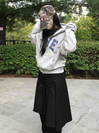 Natural Cotton Basic Zip-up Hoodie
