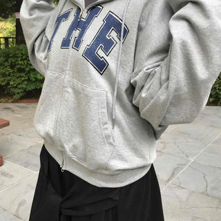 Natural Cotton Basic Zip-up Hoodie