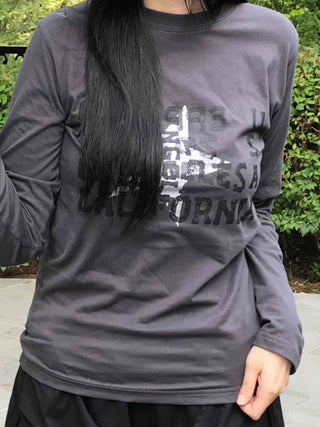 Minimal Graphic Round Neck Long Sleeve T-shirt