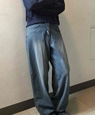 Daily Vintage Washed Denim Long Pants