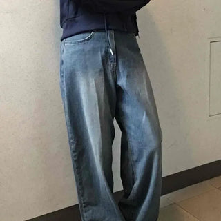 Daily Vintage Washed Denim Long Pants
