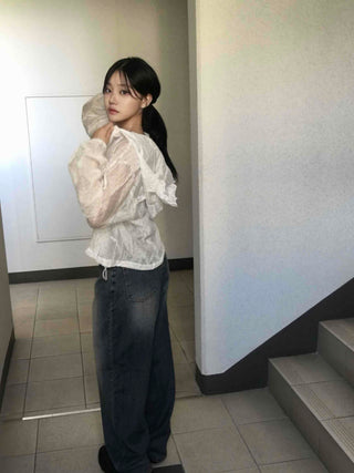 Daily Vintage Washed Denim Long Pants