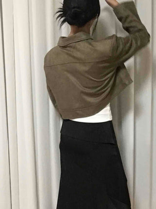Casual Suede Collar Jacket