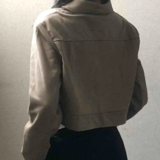 Casual Suede Collar Jacket