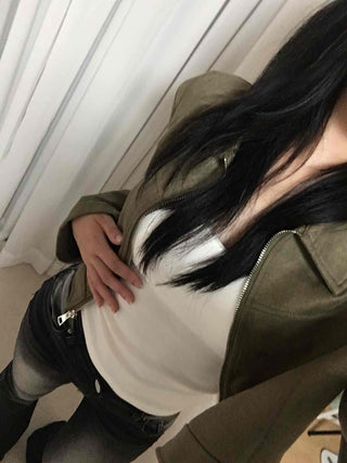 Casual Suede Collar Jacket