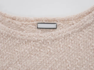 Doru See-through Off-Shoulder Oversized Long-Sleeve Knit