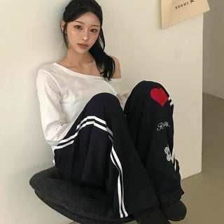 Daily Kitsch Loose Fit Patch Long Pants