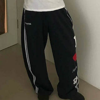 Daily Kitsch Loose Fit Patch Long Pants