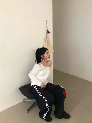 Daily Kitsch Loose Fit Patch Long Pants