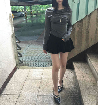Muse Balletcore Lace Frill Mini Skirt