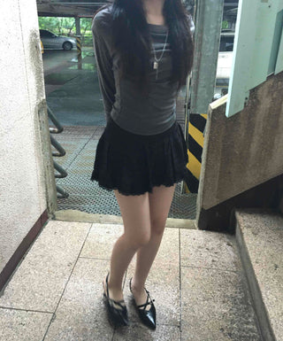 Muse Balletcore Lace Frill Mini Skirt
