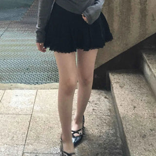 Muse Balletcore Lace Frill Mini Skirt