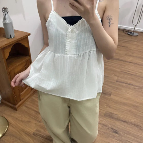 Karoo Triple-Hem Snap Cotton Wide Long Pants