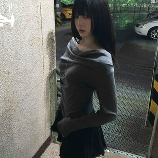 Basic Drape Off T-shirt