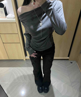 Basic Drape Off T-shirt